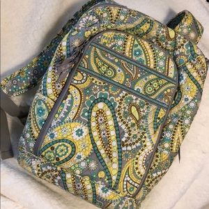 Vera Bradley lemon parfait laptop backpack